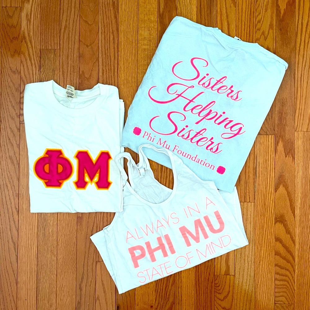 Phi Mu t-shirt/tank bundle
